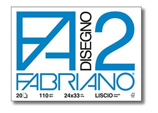 Blocco disegno 4 angoli f2 Fabriano 20 fg. lisci cm.24x33 - Cartoarte Blocco disegno 4 angoli f2 Fabriano 20 fg. lisci cm.24x33 - Cartoarte