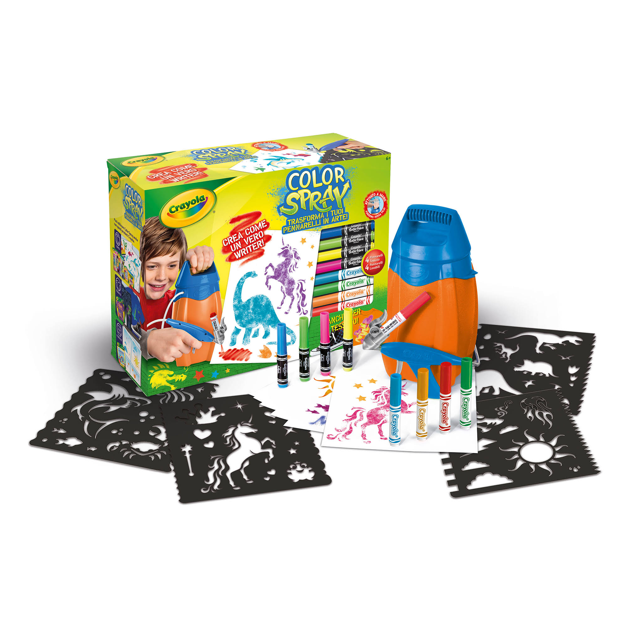 Crayola Color spray trasforma i tuoi pennarelli in arte - Cartoarte Crayola Color spray trasforma i tuoi pennarelli in arte - Cartoarte