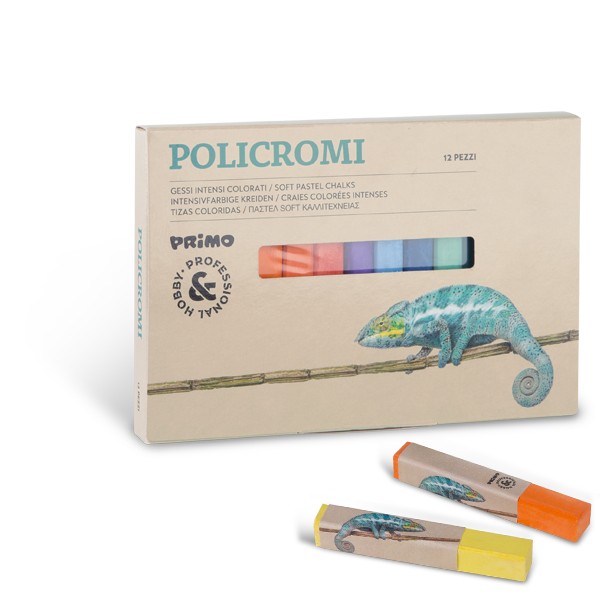 Gessi Policromi quadrati colori intensi conf.12 colori ass. - Cartoarte Gessi Policromi quadrati colori intensi conf.12 colori ass. - Cartoarte