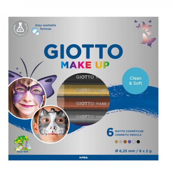 Make up cosmesi 6 matite giotto colore assortiti - Cartoarte Make up cosmesi 6 matite giotto colore assortiti - Cartoarte