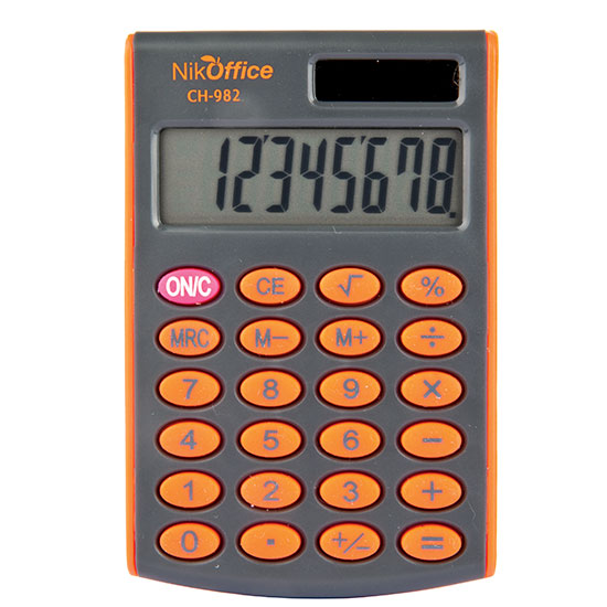 Calcolatrice tascabile CH-982 dual power 8 cifre - Cartoarte Calcolatrice tascabile CH-982 dual power 8 cifre - Cartoarte