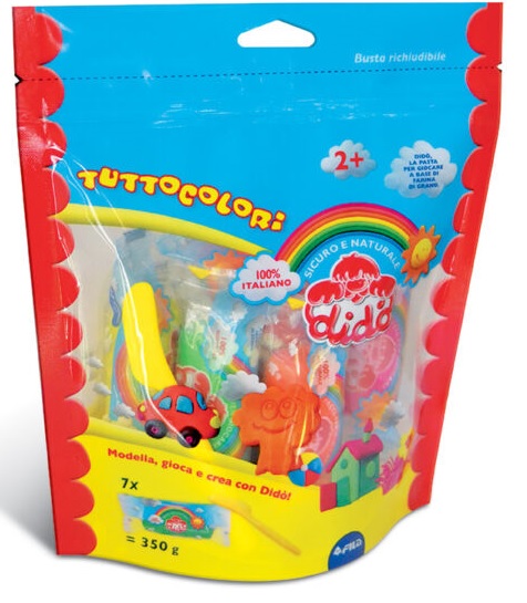 Didò tuttocolori busta 7 salsicciotti + 1 spatola - Cartoarte Didò tuttocolori busta 7 salsicciotti + 1 spatola - Cartoarte