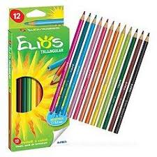 Pastelli elios triangular 12 colori mina mm.3,3 giotto fila - Cartoarte Pastelli elios triangular 12 colori mina mm.3,3 giotto fila - Cartoarte