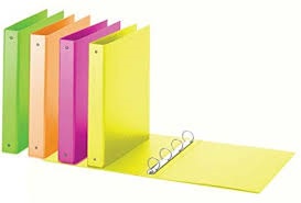 Raccoglitore europa cm.26x32 - 4 anelli d.30 colori neon fluorescente - Cartoarte Raccoglitore europa cm.26x32 - 4 anelli d.30 colori neon fluorescente - Cartoarte