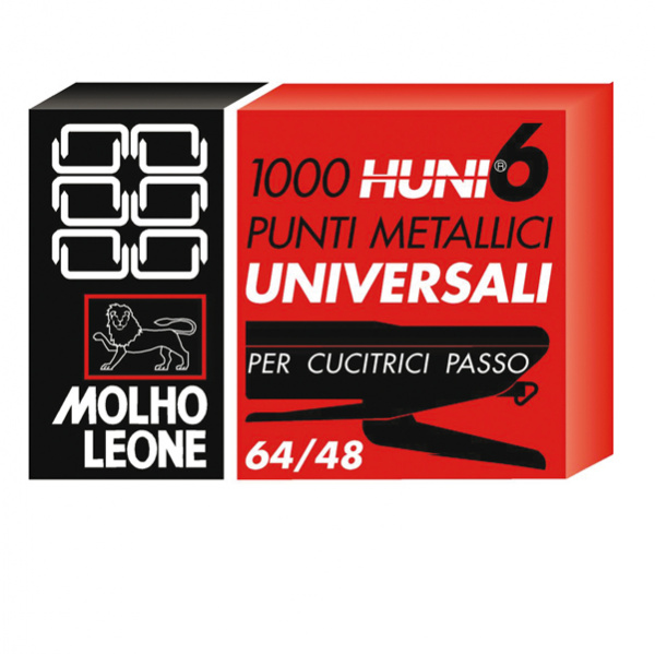 Punti metallici universali 64/48 huni 1000 punti - Cartoarte Punti metallici universali 64/48 huni 1000 punti - Cartoarte