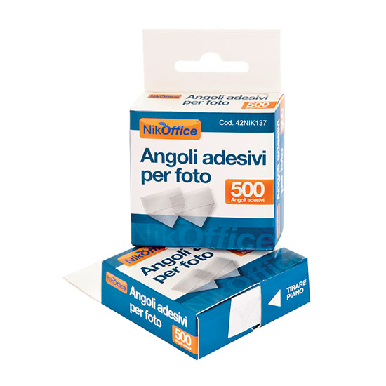 Angolini adesivi per foto confez.500 angolini - Cartoarte Angolini adesivi per foto confez.500 angolini - Cartoarte
