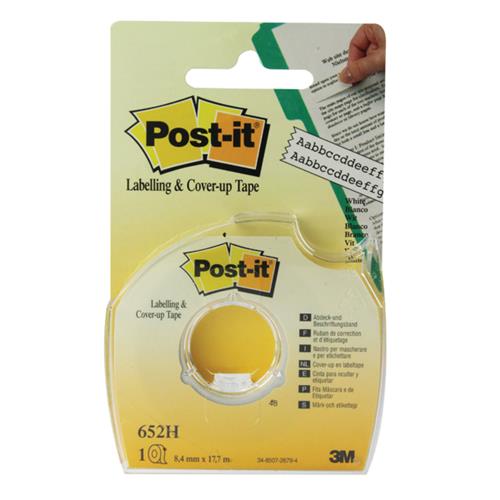 Post-it nastro per correzione cover-up mm8,42x17,7mt. - Cartoarte Post-it nastro per correzione cover-up mm8,42x17,7mt. - Cartoarte