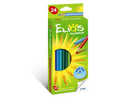Pastelli elios triangular 24 colori mina mm.3,3 giotto - Cartoarte Pastelli elios triangular 24 colori mina mm.3,3 giotto - Cartoarte