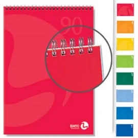Blocco notes spiralato 60 fogli A7 formato cm.12x8 quadretti - Cartoarte Blocco notes spiralato 60 fogli A7 formato cm.12x8 quadretti - Cartoarte