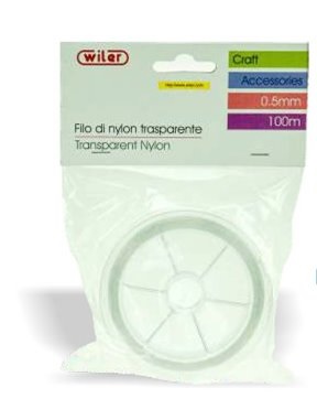 Filo nylon trasparente mm.0,5 x 100 mt. - Cartoarte Filo nylon trasparente mm.0,5 x 100 mt. - Cartoarte