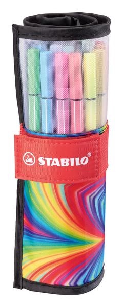 Stabilo pennarelli pen 68 Arty punta mm.1 M rotolo da 25 colori assortiti 6825-072-20 - Cartoarte Stabilo pennarelli pen 68 Arty punta mm.1 M rotolo da 25 colori assortiti 6825-072-20 - Cartoarte