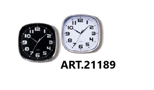 Orologio da parete diametro cm.30x30 plastica 2 colori - Cartoarte Orologio da parete diametro cm.30x30 plastica 2 colori - Cartoarte