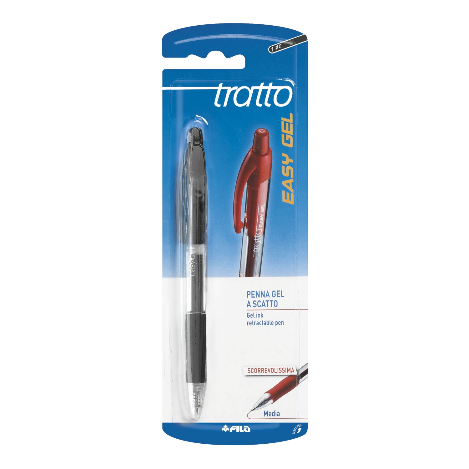 Sfera Tratto Easy gel a scatto blister 1 sfera - Cartoarte Sfera Tratto Easy gel a scatto blister 1 sfera - Cartoarte