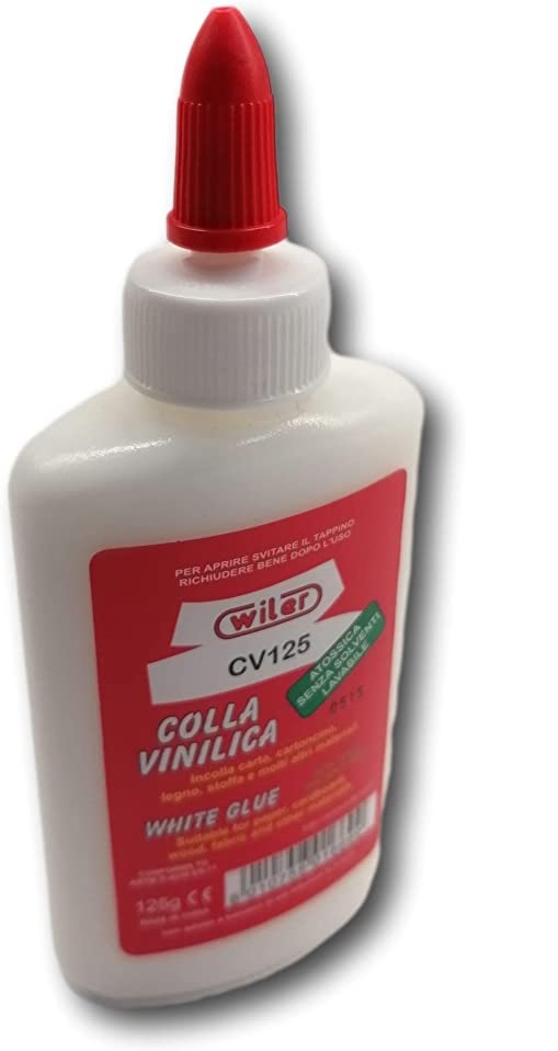 Colla vinilica liquida flacone gr.125 cv125 - Cartoarte Colla vinilica liquida flacone gr.125 cv125 - Cartoarte