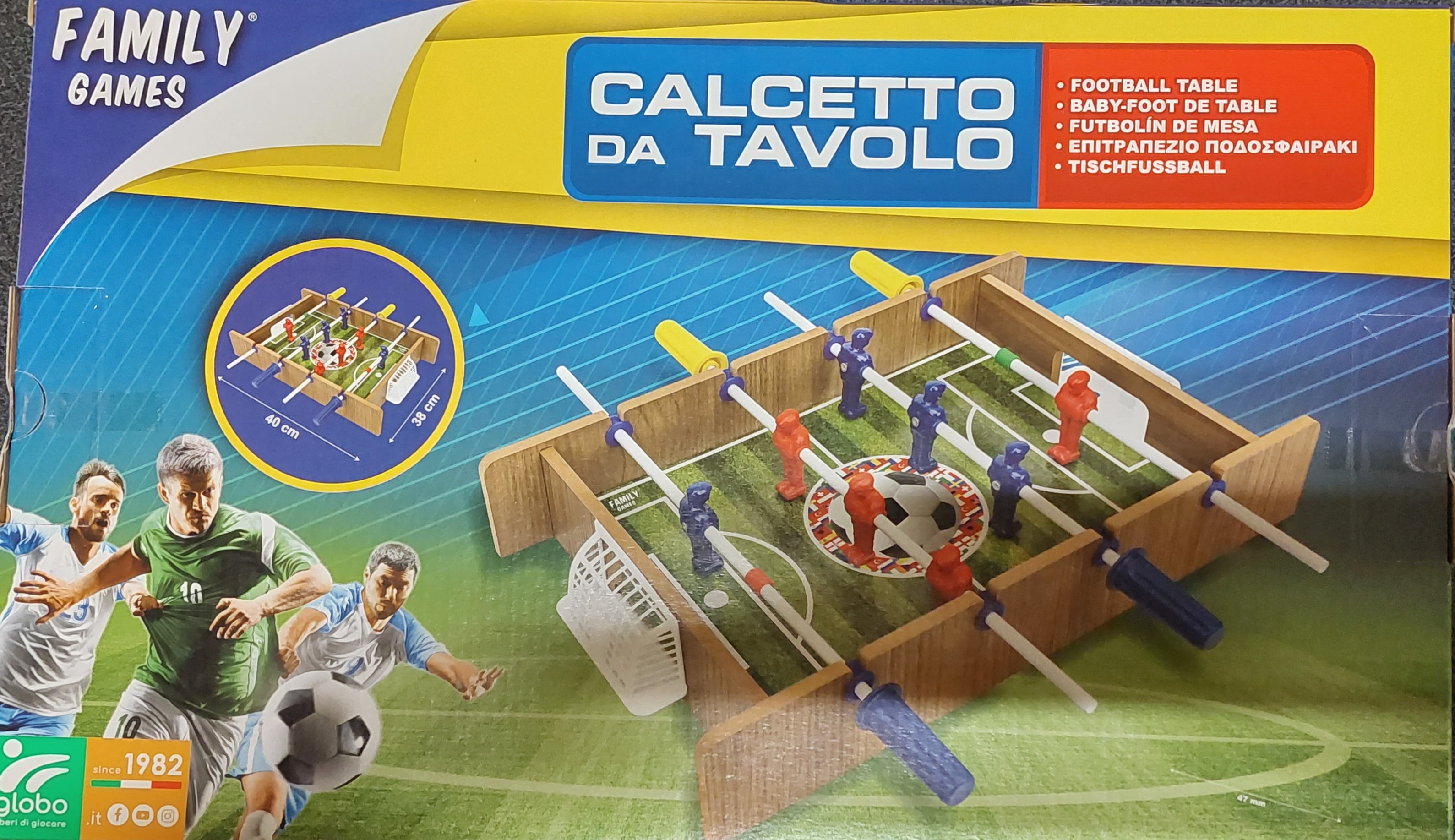 Calcetto da tavolo junior family games in legno cm.40x38 art.41401 - Cartoarte Calcetto da tavolo junior family games in legno cm.40x38 art.41401 - Cartoarte