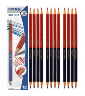 Matita 2 colori rosso/blu Lyra duo slim - Cartoarte Matita 2 colori rosso/blu Lyra duo slim - Cartoarte