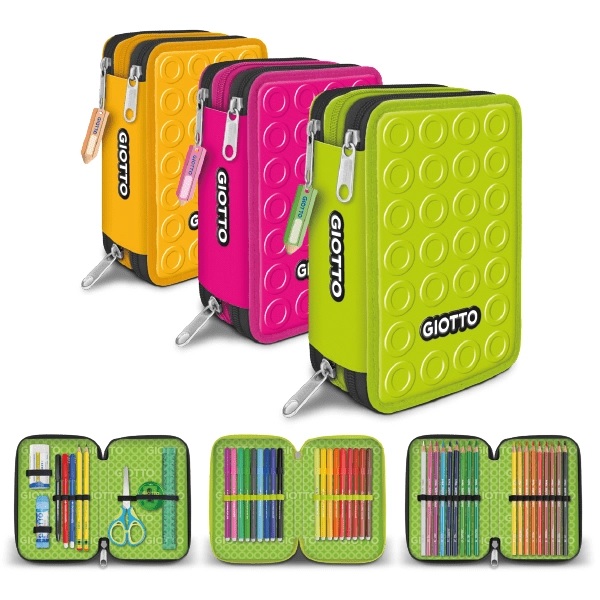 Astuccio Portapenne 3 zip Giotto Stilnovo 18 turbo color +18 stilnovo - Cartoarte Astuccio Portapenne 3 zip Giotto Stilnovo 18 turbo color +18 stilnovo - Cartoarte