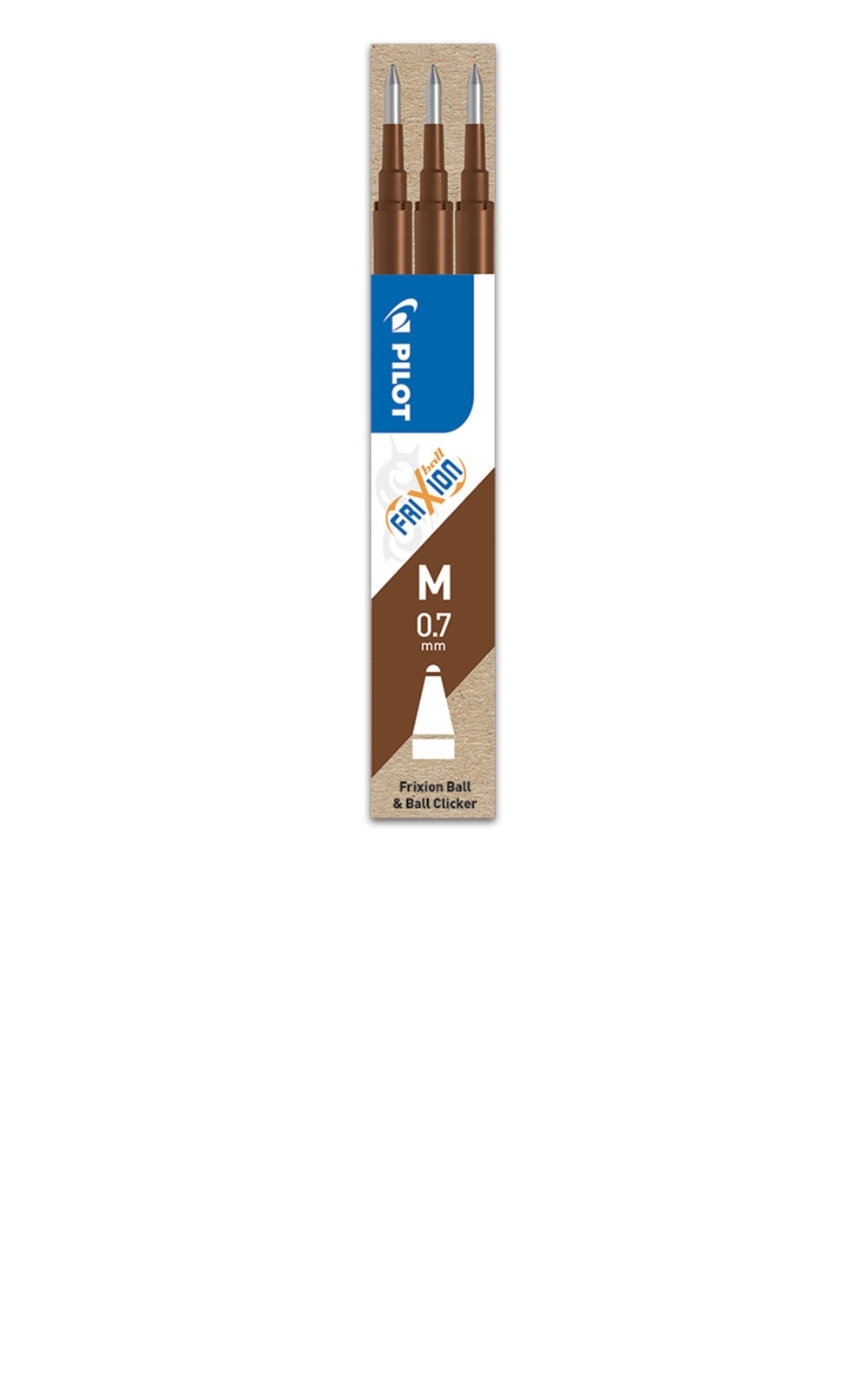 Refill frixion mm.0.7 marrone brawn conf.3 pz. - Cartoarte Refill frixion mm.0.7 marrone brawn conf.3 pz. - Cartoarte