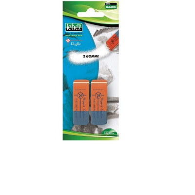 Gomma laufer per matita e inchiostro blister 2 gomme Lebez 0440b - Cartoarte Gomma laufer per matita e inchiostro blister 2 gomme Lebez 0440b - Cartoarte