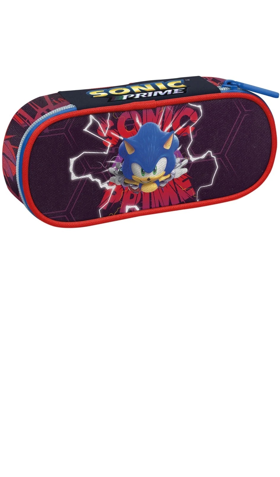 Bustina Round plus Sonic Prime con cerniera art.30h502405 - Cartoarte Bustina Round plus Sonic Prime con cerniera art.30h502405 - Cartoarte