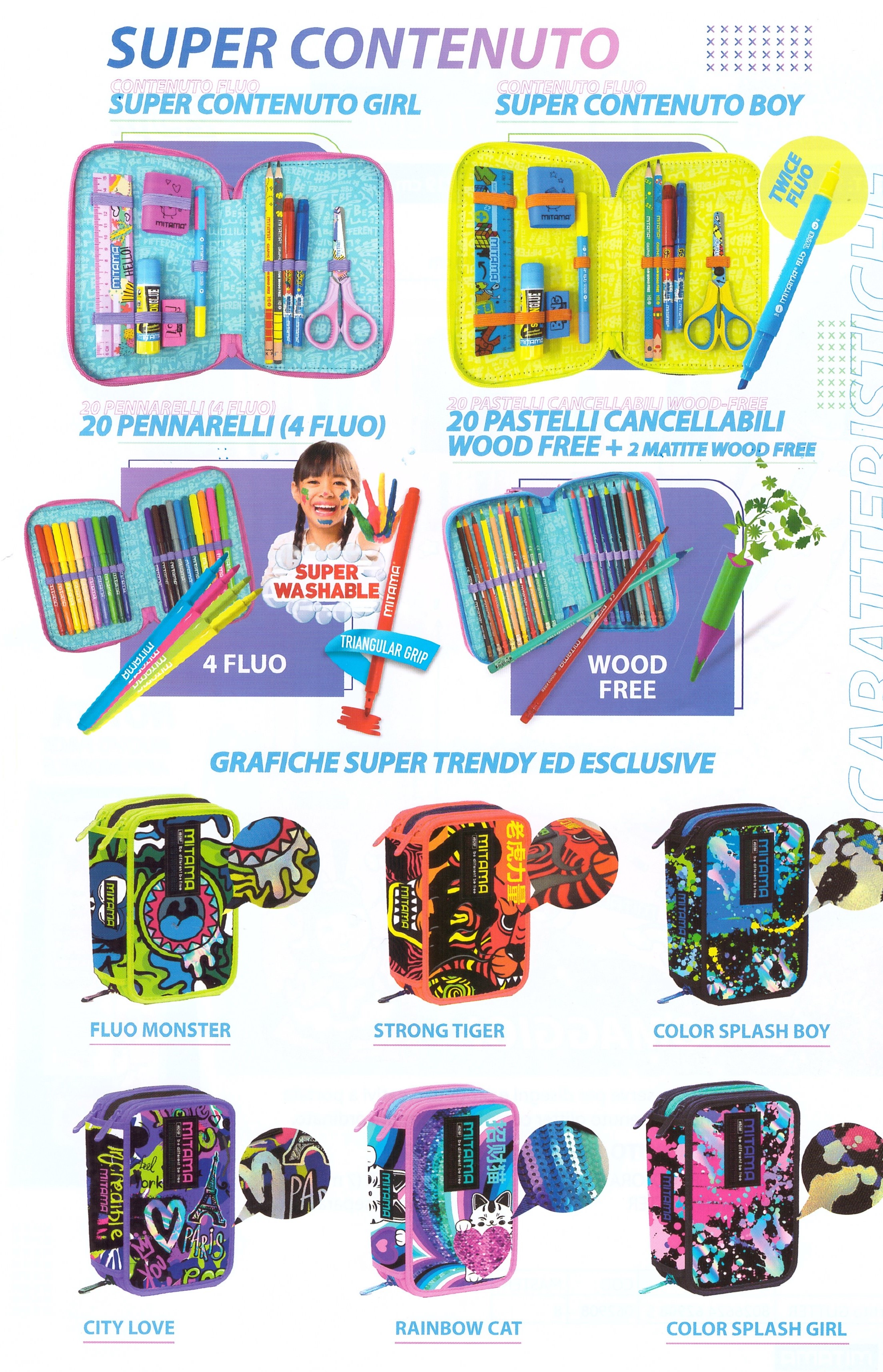 Astuccio portapenne 3 zip super triplo Mitama 50 pezzi - Cartoarte Astuccio portapenne 3 zip super triplo Mitama 50 pezzi - Cartoarte