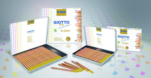 Pastelli Giotto Gold 20 colori edizione limitata mina diam.3,8 mm. - Cartoarte Pastelli Giotto Gold 20 colori edizione limitata mina diam.3,8 mm. - Cartoarte