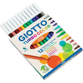 Pennarelli 12 colori Turbo Color 418000 - Cartoarte Pennarelli 12 colori Turbo Color 418000 - Cartoarte