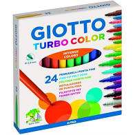 Pennarelli 24 colori Turbo Color 417000 - Cartoarte Pennarelli 24 colori Turbo Color 417000 - Cartoarte