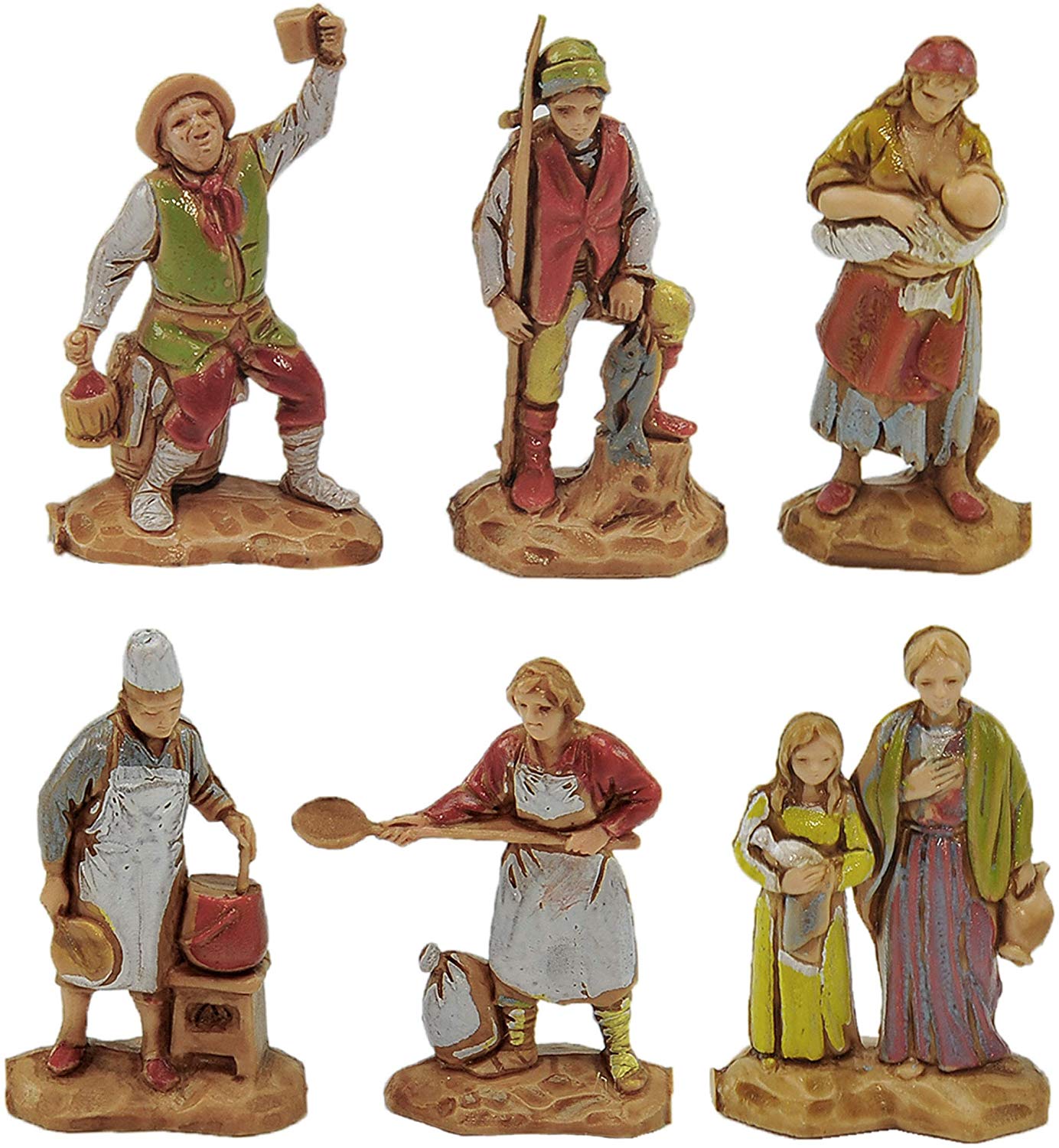 Pastori per presepe cm.3,5 bustina 6 personaggi art.426036900 - Cartoarte Pastori per presepe cm.3,5 bustina 6 personaggi art.426036900 - Cartoarte