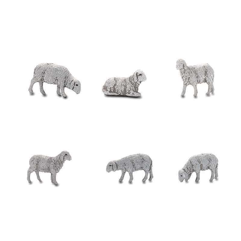 Pecore cm.6 per presepe bustina 6 pezzi Landi art.426060500 - Cartoarte Pecore cm.6 per presepe bustina 6 pezzi Landi art.426060500 - Cartoarte