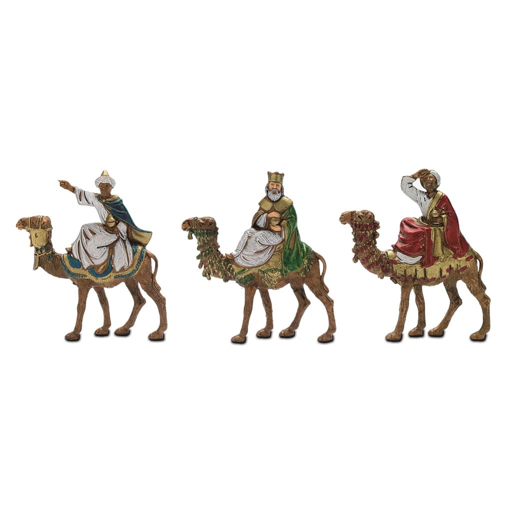Re Magi su cammello cm.6 per presepe Landi busta 3 pz.art.426062700 - Cartoarte Re Magi su cammello cm.6 per presepe Landi busta 3 pz.art.426062700 - Cartoarte