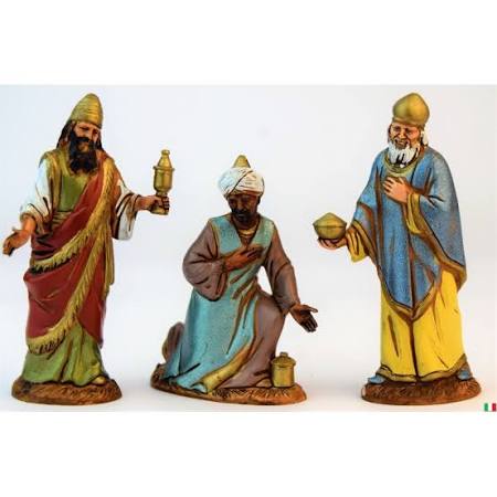 Re Magi costumi storici cm.10 per presepe Landi busta 3 pezzi art.426101800 - Cartoarte Re Magi costumi storici cm.10 per presepe Landi busta 3 pezzi art.426101800 - Cartoarte