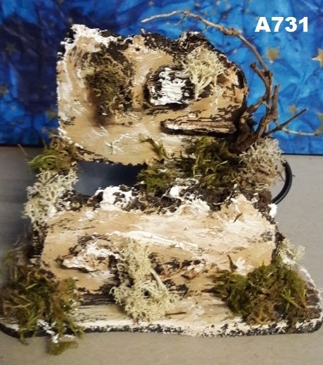 Fontana con pompa elettrica per presepe cm.14x9,5x13 art.A731 - Cartoarte Fontana con pompa elettrica per presepe cm.14x9,5x13 art.A731 - Cartoarte