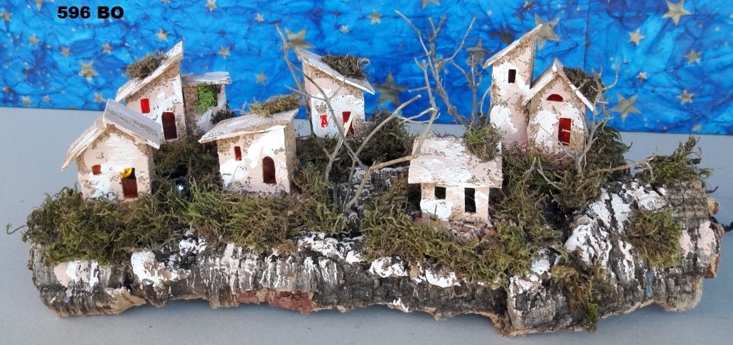 Paesaggio orizzontale per presepe cm.40x18xh14 con luce art. 596BO - Cartoarte Paesaggio orizzontale per presepe cm.40x18xh14 con luce art. 596BO - Cartoarte