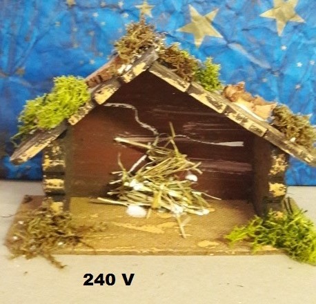Capanna per presepe vuota cm.21x7x h cm.13 art.240V - Cartoarte Capanna per presepe vuota cm.21x7x h cm.13 art.240V - Cartoarte
