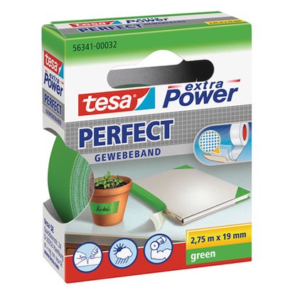 Nastro adesivo Tesa telato extra Power verde mt.2,75x19mm - Cartoarte Nastro adesivo Tesa telato extra Power verde mt.2,75x19mm - Cartoarte