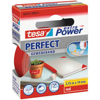 Nastro adesivo Tesa telato extra Power rosso mt.2,75x19mm - Cartoarte Nastro adesivo Tesa telato extra Power rosso mt.2,75x19mm - Cartoarte