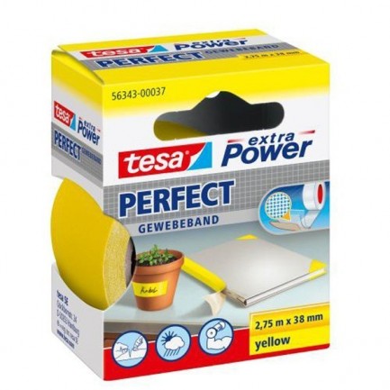 Nastro adesivo tesa telato extra Power giallo mt.2,75x38 mm - Cartoarte Nastro adesivo tesa telato extra Power giallo mt.2,75x38 mm - Cartoarte