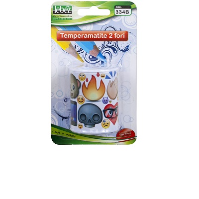 Temperamatite con contenitore 2 fori - Cartoarte Temperamatite con contenitore 2 fori - Cartoarte